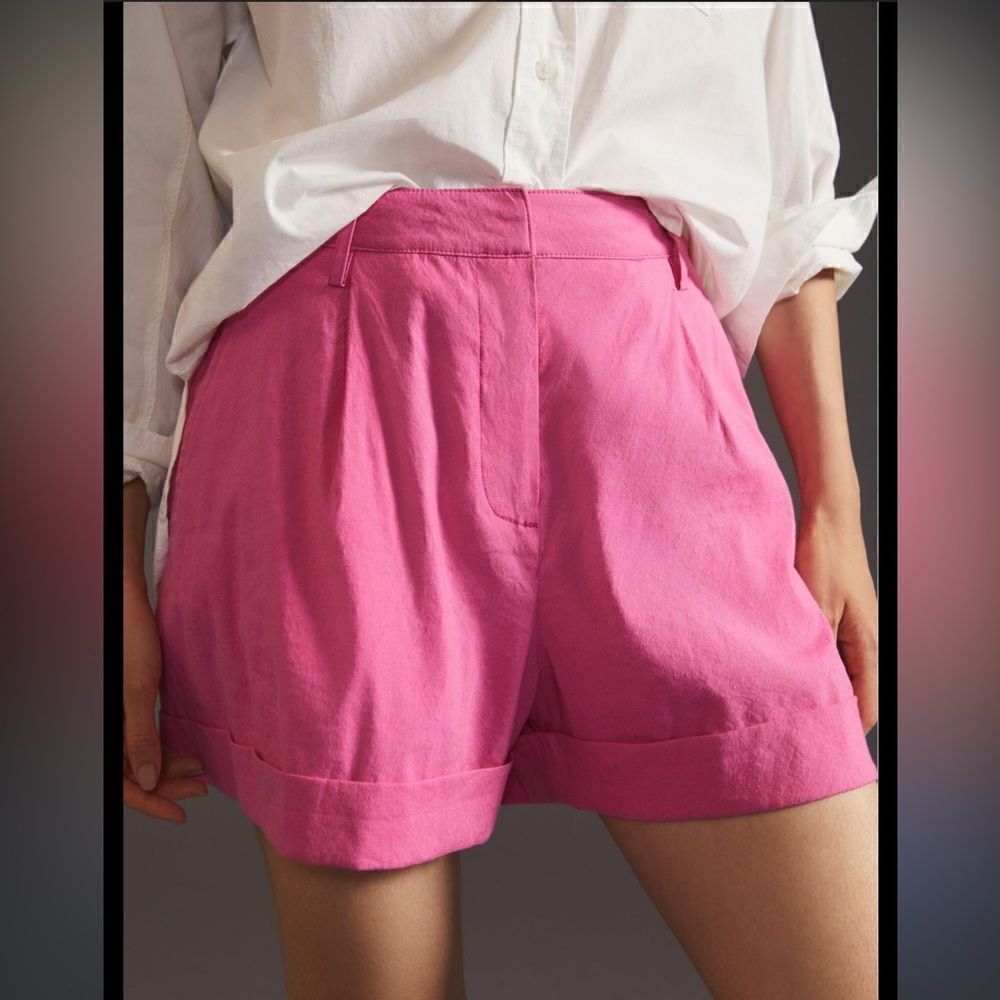 Rag and Bone Linen Ivy Shorts in Pink, Size 4, NWT - Picture 2 of 10